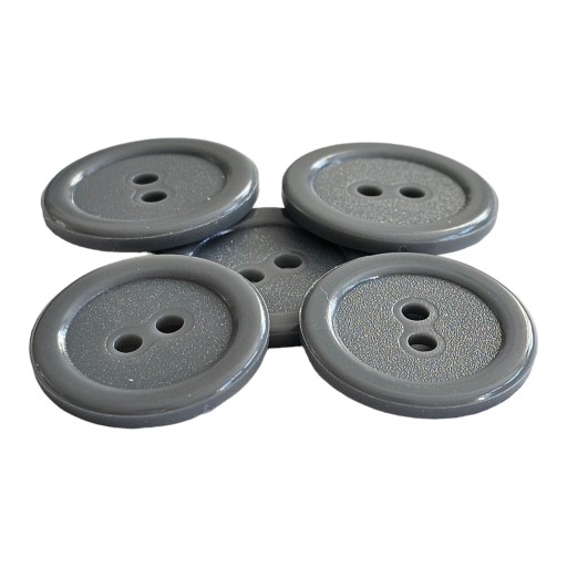 GOMBÍKY PLASTOVÉ okrúhle 20mm 5ks ŠEDÉ