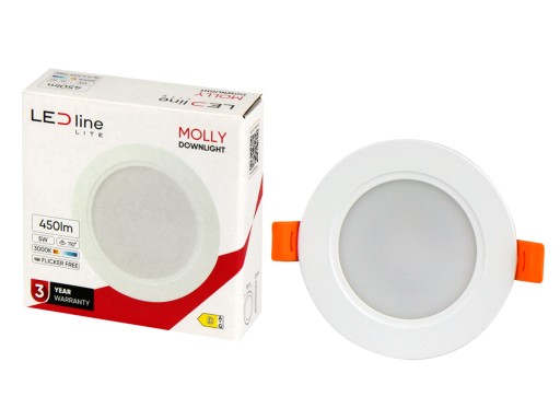 Downlight MOLLY 5W WARM okrúhle LED rad LITE