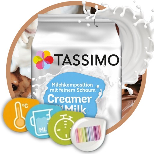 Mliečne kapsuly do Tassimo Creamer From Milk espresso MLIEKO PENA 16 ks