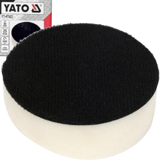 LEŠTIACA HUBKA YATO, TVRDÝ VELCRO PODLOŽKA, 80mm
