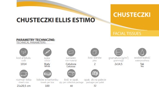 Utierky ELLIS PROFESSIONAL ESTIMO 100 kusov