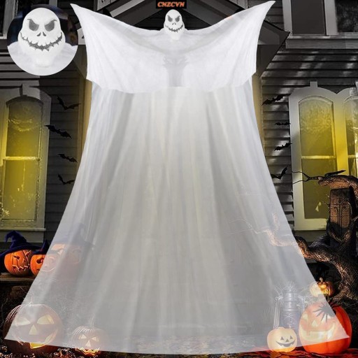 ZÁVESNÁ DEKORÁCIA SKELETOROVÁ HALLOWEENOVÁ MASKA 3,3M*2M