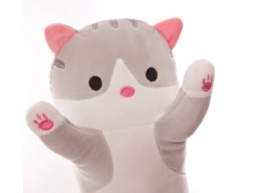 MASKOT DLHÝ VANKÚŠ PRE MAČIATKU MASKOT 50CM XL MÄKKÝ PLYŠOVÝ HRAČKA DLHÝ