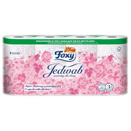 Toaletný papier FOXY Silk 8 VALCOV
