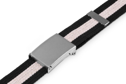 Kožený remienok Black and Beige Opener