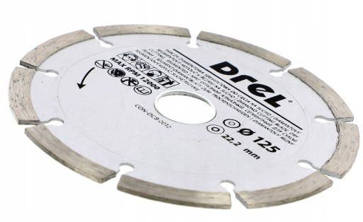 Segmentový betónový diamantový kotúč 125 mm