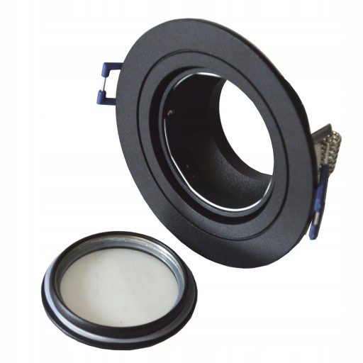 Hermetické MOVABLE IP54 svietidlo pre LED GU10 230V, okrúhle, čierne