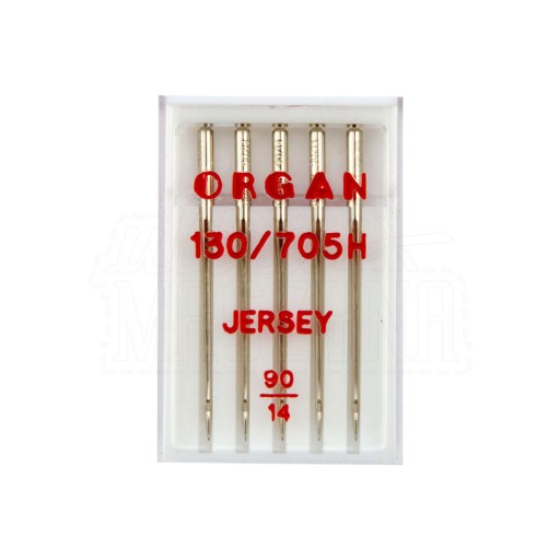Organové ihly do domácich strojov, jersey, 5x90