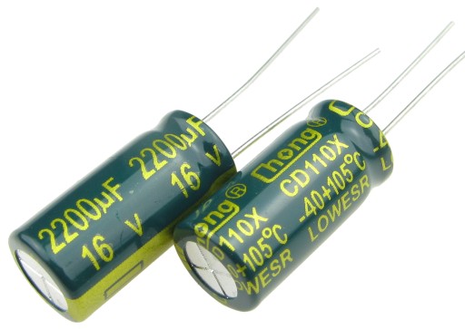 Elektrolytický kondenzátor 2200uF/16V LOW ESR (2 ks) /0894-2