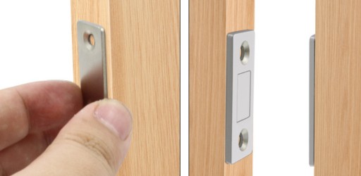 MAGNETICKÝ ZÁMEK, STRIEBORNÁ NÁBYTKOVÁ ZÁPADKA
