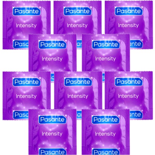 PASANTE INTENSITY kondómy 10 ks vrúbkované výstupky pre zvýšenie orgazmu