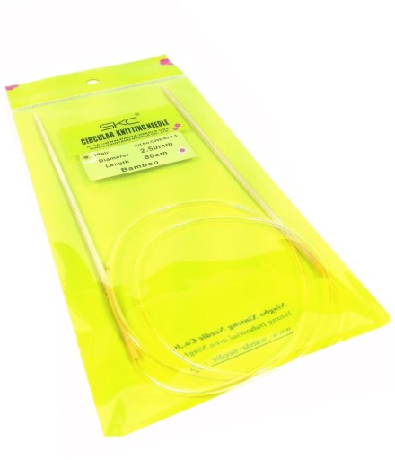 Bambusové pletacie ihlice 2,5 mm / 80 cm s vlascom