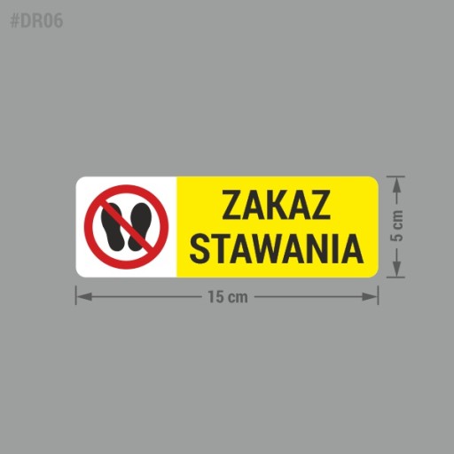Nálepka - Bez státia - 5x15