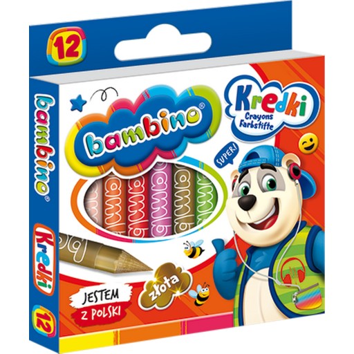 Bambino pastelky. 12 farieb. St. Majewski
