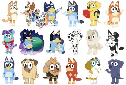 UMÝVAJÚCE TETOVANIE PRE DETI PSA BLUEY BINGO CG437