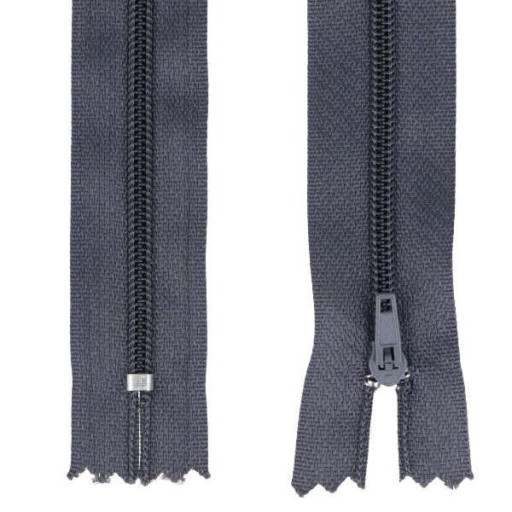 ŠPIRÁLOVÝ Zips #3 TENKÝ - 16 CM - GRAFIT