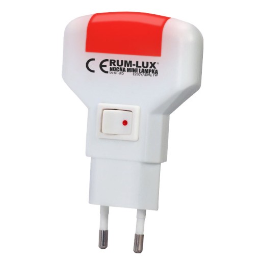 Červená mini horizontálna LED lampa