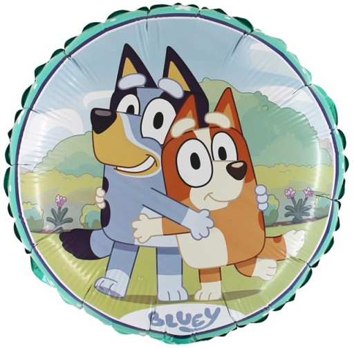 Fóliový balónik Psík BLUEY Blue Birthday Party 45cm