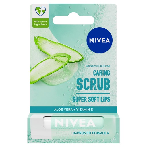 NIVEA Peeling na pery v rúži s aloe - ošetrujúci a vyhladzujúci 4,8g