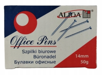Krátke strieborné krajčírske špendlíky 14 mm na prišívanie kancelárskych špendlíkov
