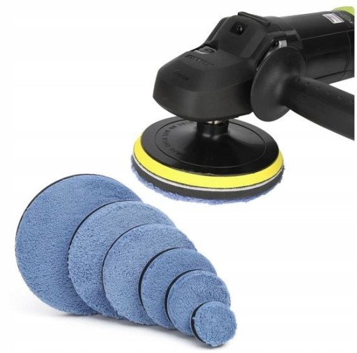 Mikrovláknová leštiaca podložka, pad, kotúč 150 mm, na leštenie laku auta