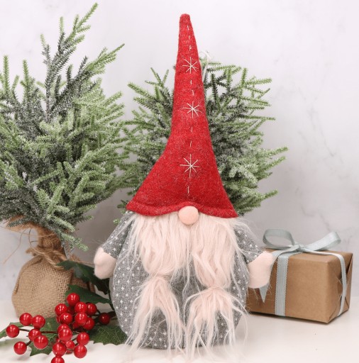 Darčekové balenie kabelky Gnome šedá s okienkami