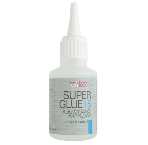 Lepidlo Super Glue SG15 WIKO lepidlo 20g kyanoakrylátové lepidlo Číra priehľadná