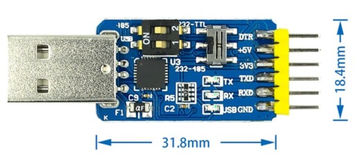 CP2102 USB TTL 6v1