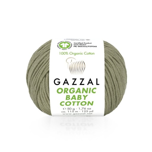 Priadza GAZZAL BIO BABY BAVLNA 431 tmavo béžová