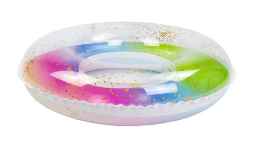 NAFUKOVACIE PLAVECKÉ KOLESO S DÚHOVÝMI GLITTRAMI 57 cm #70