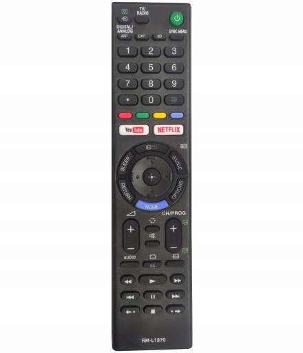 Diaľkové ovládanie pre SMART TV Sony, náhrada RM-L1370