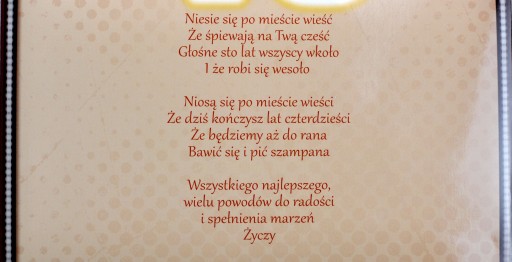 Blahoželanie k 40. narodeninám pre chlapa 3D Darček k 40. narodeninám pre chlapa M930