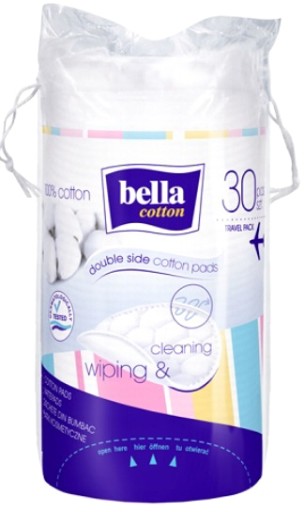 BELLA COTTON Okrúhle kozmetické tampóny 30 kusov