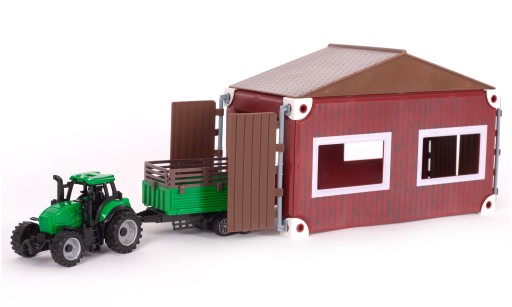 Traktor s garážovou súpravou 23 prvkov