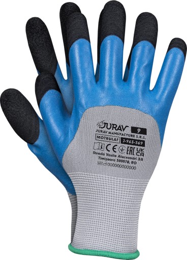 RUKAVICE OCHRANNÉ PRACOVNÉ RUKAVICE JURAV FOAM VEL. 9