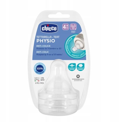 CHICCO PERFECT5 PHYSIO FĽAŠOVÝ DUSÍK 4m+ 2ks