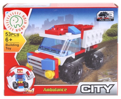 Stavebné bloky City 2v1 hasičský robot