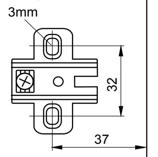 Modulárne vedenie pre pánty GH PRO, H-2mm