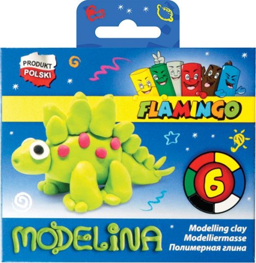 Modelovacia hmota 6 farieb Flamingo 453083