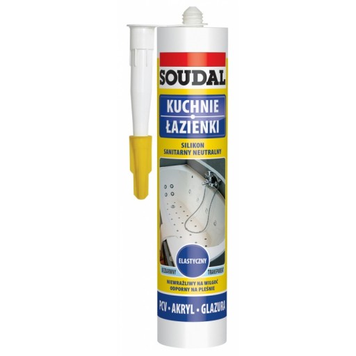 Univerzálny bezfarebný silikón Soudal 280ml