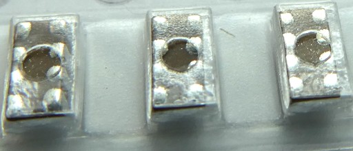 SMD/SMT kondenzátorový rebrík 1nF 50V 100 ks