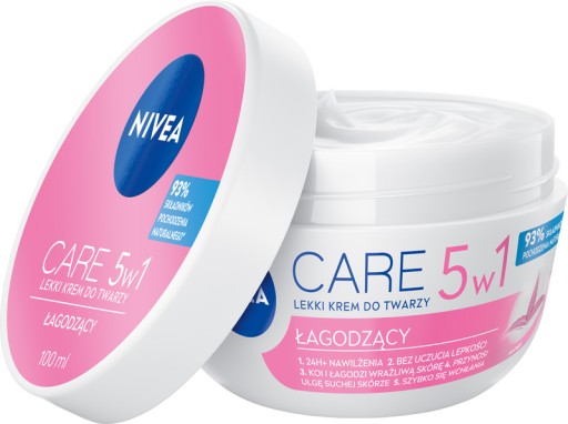 NIVEA CARE 5v1 Hydratačný krém na tvár pre suchú pleť 100ml