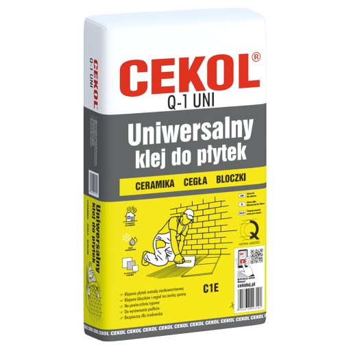CEKOL Q-1 UNI UNIVERZÁLNE LEPIDLO NA OBKLADAČKY 5KG