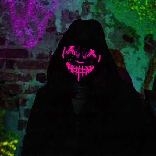 SVIETIACA HALLOWEENSKÁ MASKA LED PARTY ACTA SQUID OSVETLENIE