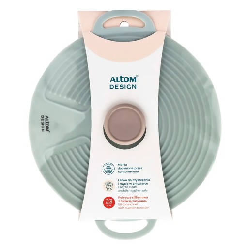 Silikónová pokrievka na hrniec, panvicu, misu, Altom Design, šalvia, 23 cm