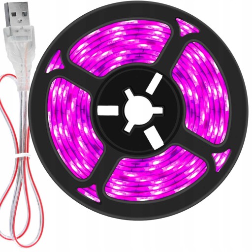 LED PÁSOVÉ OSVETLENIE PRE RAST RASTLÍN UV VODEODOLNÉ 100CM 60LED