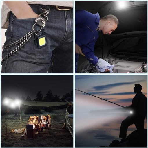 VÝKONNÁ MINI LED VRECKOVÁ LAMPA + MAGNETOVÁ KĽÚČENKA