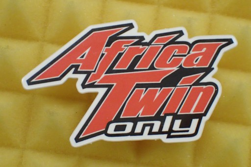 NÁLEPKA HONDA AFRICA TWIN ONLY STICKER x2 7,1 x 4,5 cm