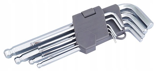 E8D22 SÚPRAVA HEX GULOVÝCH ŠESTIHRANNÝCH KĽÚČOV 180 mm 9