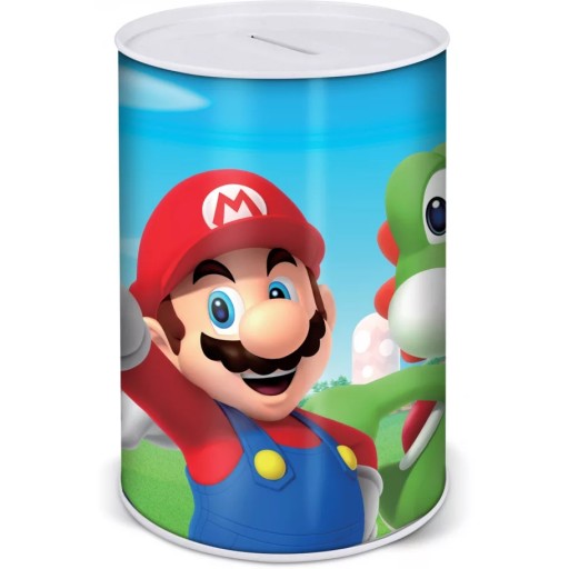 KRABIČKA NA PRASIATKA Large XL SUPER MARIO Metal sa nedá otvoriť za peniaze